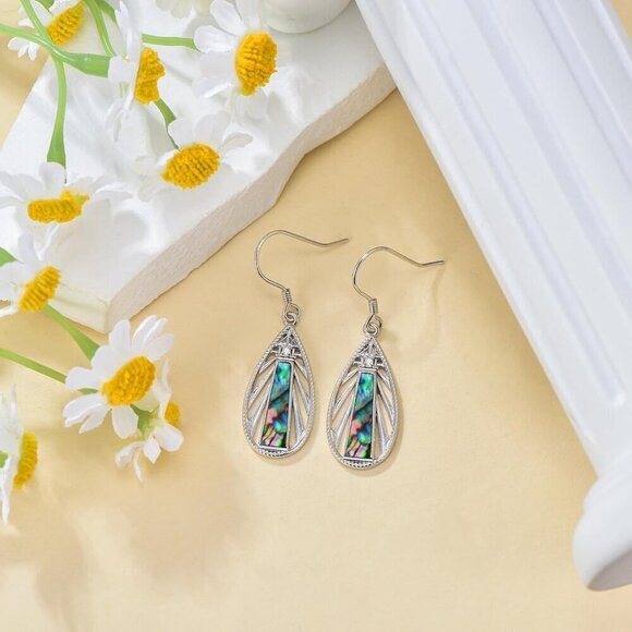 KZX Sterling Silver Dangle Drop Hypoallergenic Jewelry Earrings for Women - Picture 4 of 5